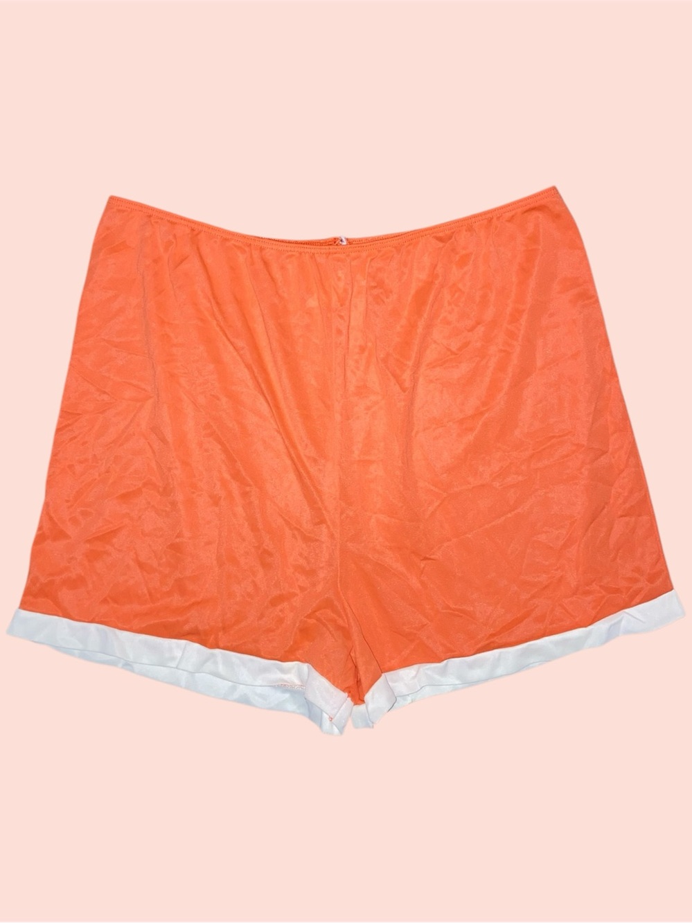 Sears Orange Lounge Shorts with White Contrast Trim
